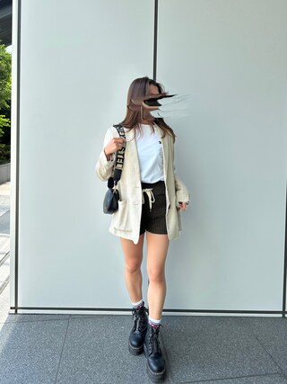 JUEMIのアイテムを使った「ニットショートパンツ」の人気