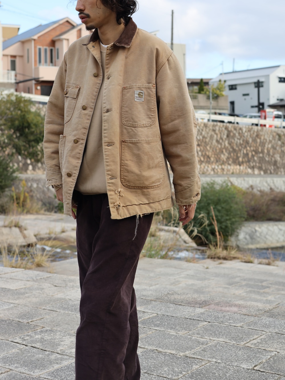 KEN｜Carharttのカバーオールを使ったコーディネート - WEAR