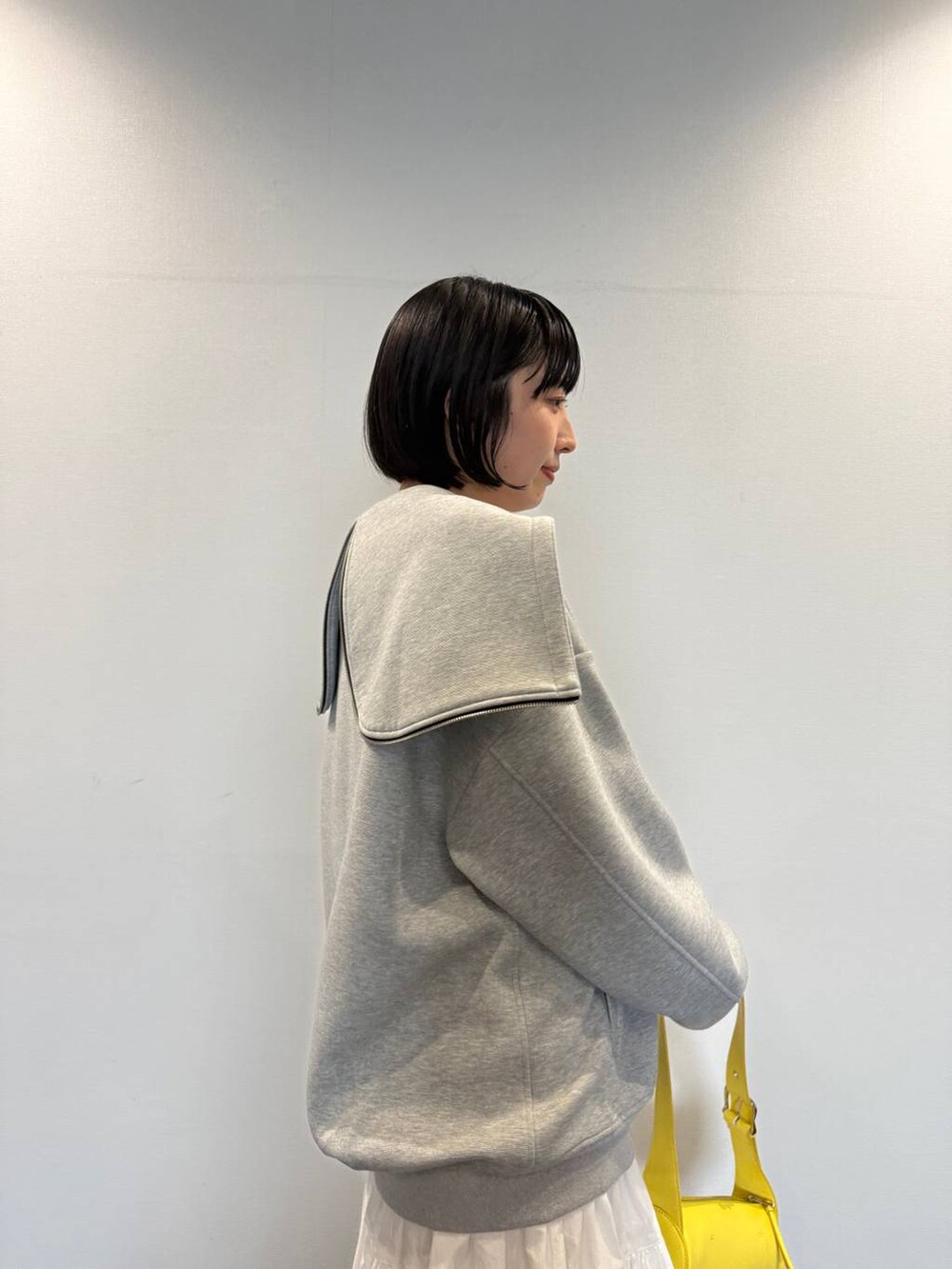 「eL、JEANASIS」｜「eLの【eL】Cylinder Mini Bag/136220（ショルダーバッグ、イエロー系）」を使った、マリンさん（レディース・160cm）の夏コーディネートの6枚目の写真