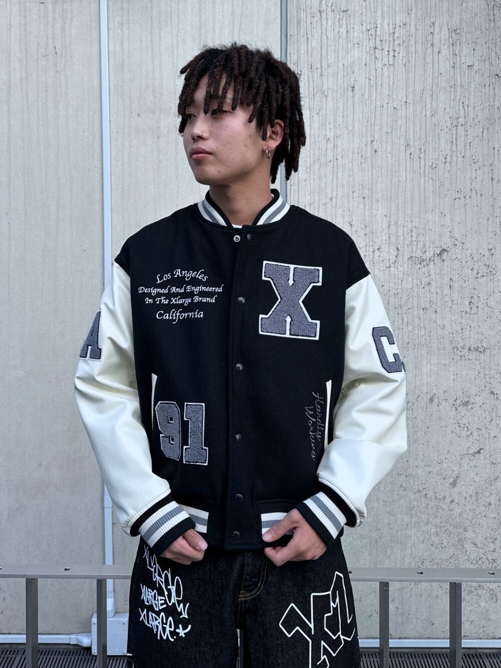 いちろ｜XLARGEのスタジャンを使ったコーディネート - WEAR
