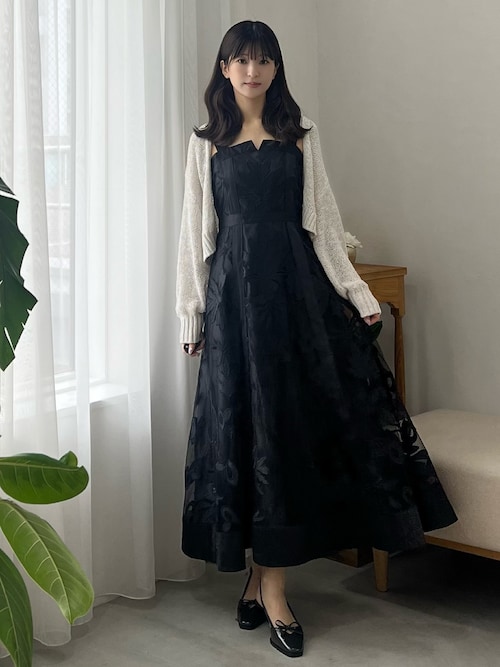 【マーキュリーデュオ】【新品】 MERCURYDUO マーキュリーデュオ パイピングラッフルレースドレス