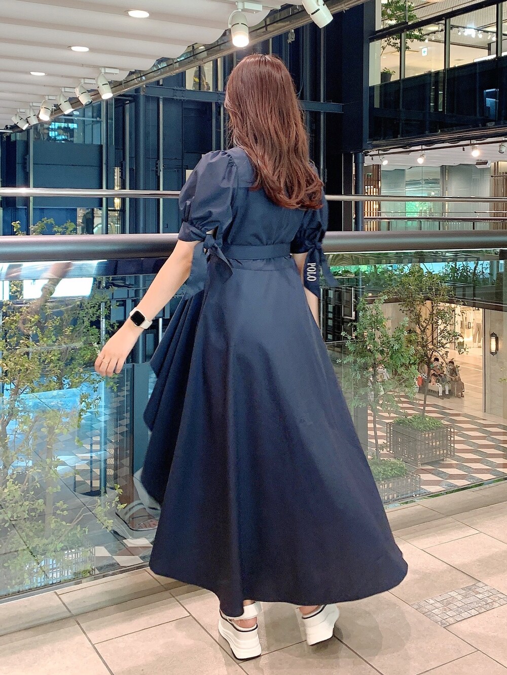 ダズリン 【POLO BCS コラボ】ヘムレイヤードシャツワンピース