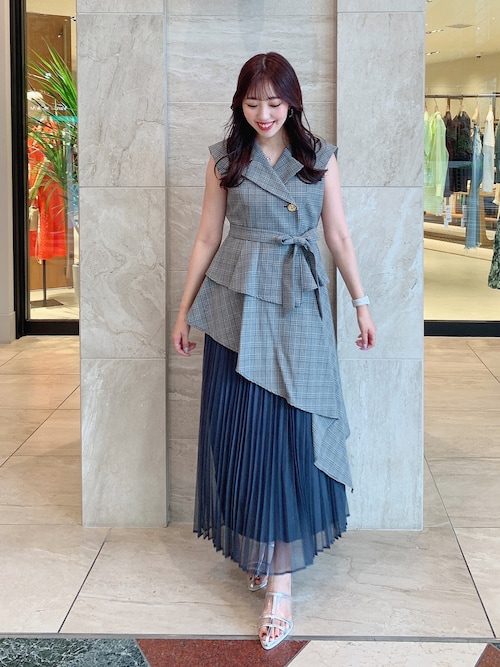 dazzlin アシメプリーツトレンチワンピース dazzlin ダズリン