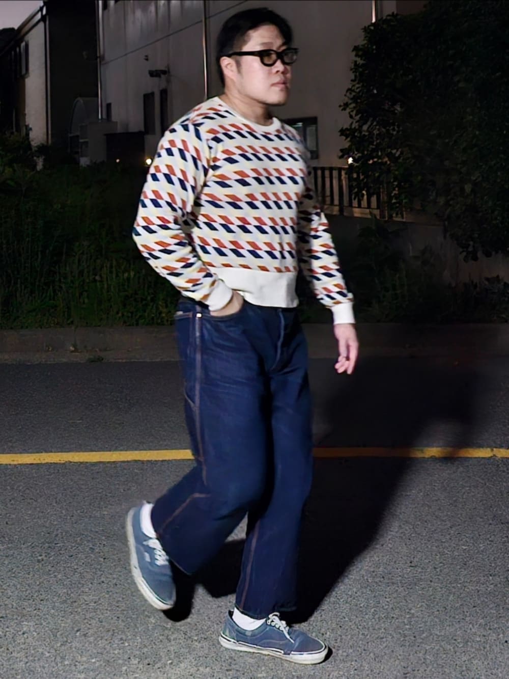 「At last&co、butcherproducts、timewornclothing」｜「At Last&Coのアイテム（ニット/セーター、その他）」を使った、Herringさん（メンズ・178cm）の春コーディネートの2枚目の写真