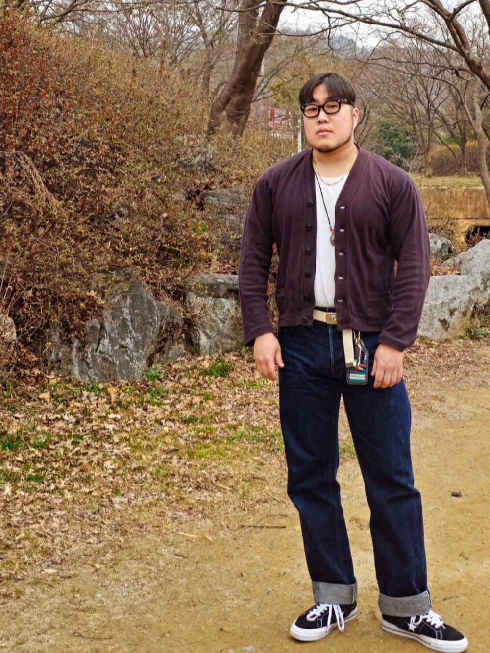 「At last&co、butcherproducts、timewornclothing、アットラスト」｜「At Last&Coのアイテム（トップス、その他）」を使った、Herringさん（メンズ・178cm）の春コーディネートの4枚目の写真
