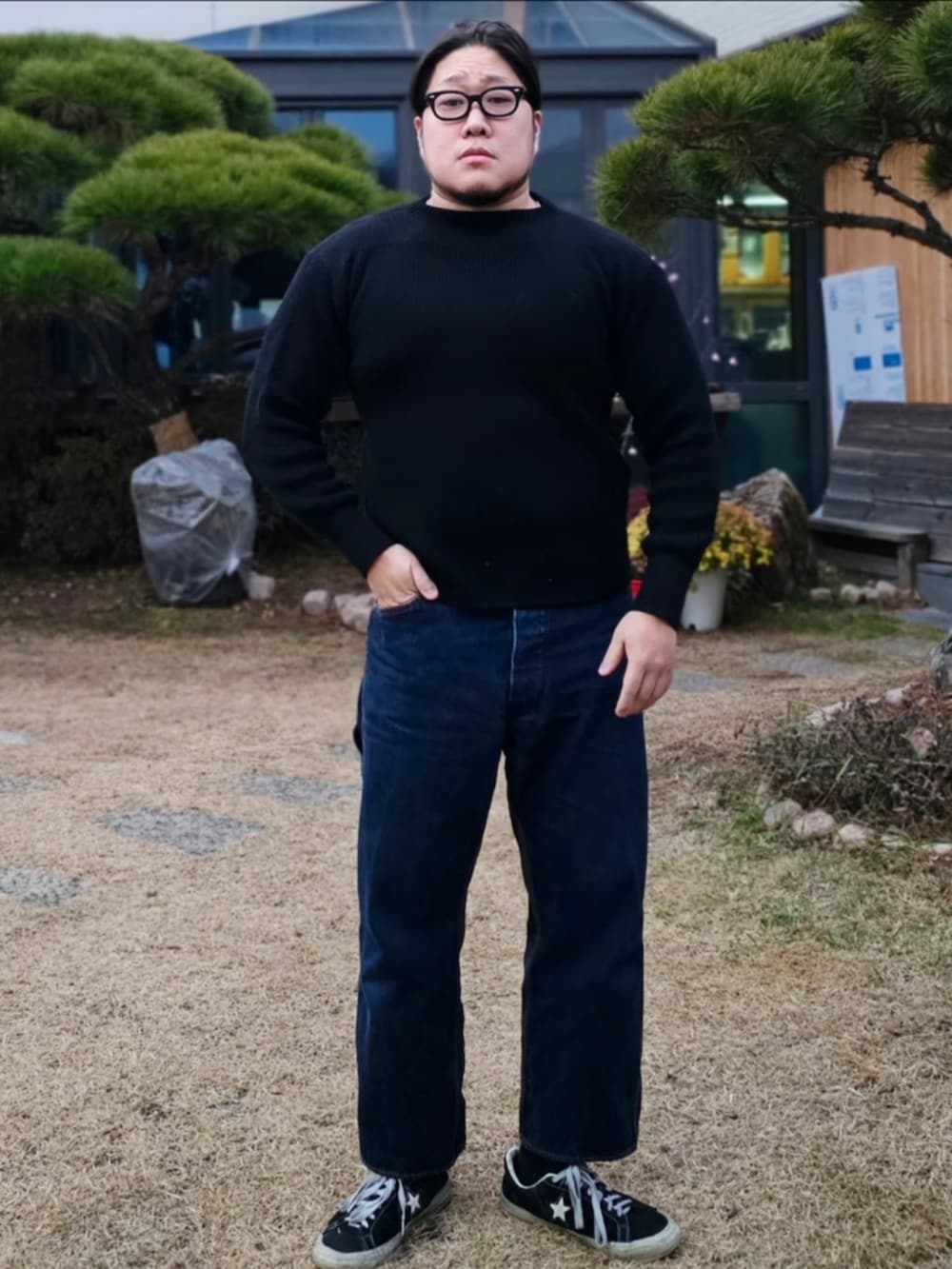 「At last&co、butcherproducts、timewornclothing、アメカジ、bordercollie」｜「At Last&Coのアイテム（トップス、その他）」を使った、Herringさん（メンズ・178cm）の冬コーディネートの5枚目の写真