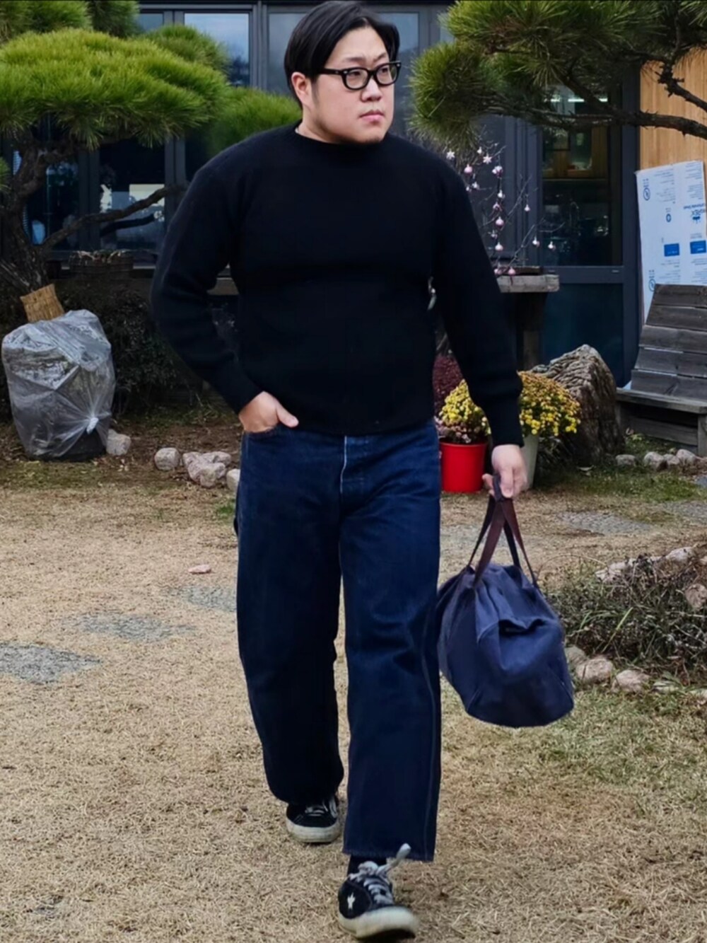 「At last&co、butcherproducts、timewornclothing、アメカジ、bordercollie」｜「At Last&Coのアイテム（トップス、その他）」を使った、Herringさん（メンズ・178cm）の冬コーディネートの2枚目の写真