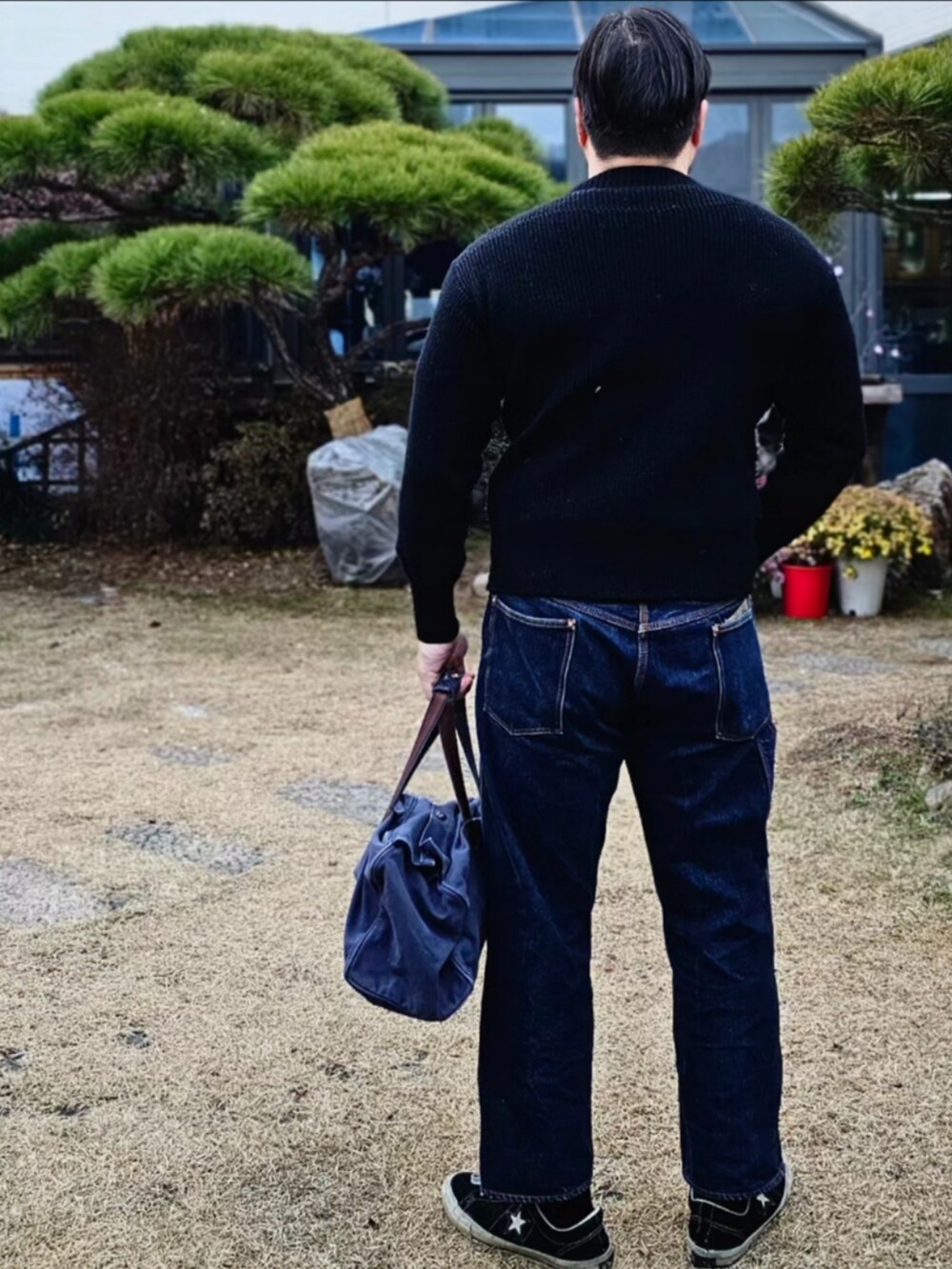 「At last&co、butcherproducts、timewornclothing、アメカジ、bordercollie」｜「At Last&Coのアイテム（トップス、その他）」を使った、Herringさん（メンズ・178cm）の冬コーディネートの3枚目の写真