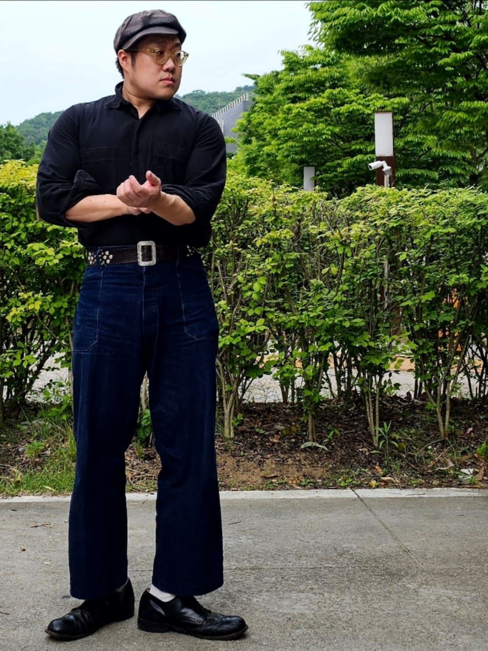 「At last&co、butcherproducts、timewornclothing」｜「At Last&Coのアイテム（ジャケット/アウター、その他）」を使った、Herringさん（メンズ・178cm）の春コーディネートの3枚目の写真