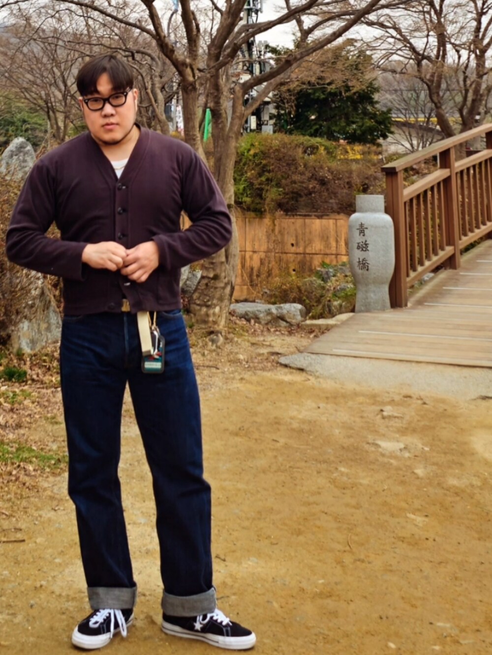 「At last&co、butcherproducts、timewornclothing、アットラスト」｜「At Last&Coのアイテム（トップス、その他）」を使った、Herringさん（メンズ・178cm）の春コーディネートの5枚目の写真