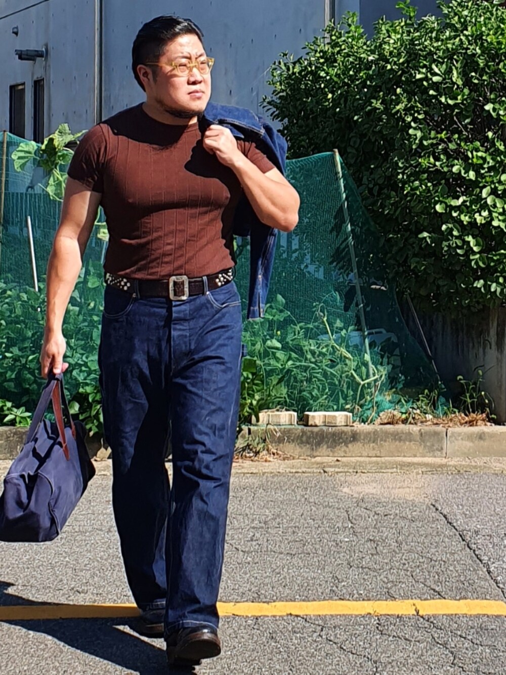 「At last&co、butcherproducts、timewornclothing、アットラスト」｜「At Last&Coのアイテム（トップス、その他）」を使った、Herringさん（メンズ・178cm）の秋コーディネートの4枚目の写真