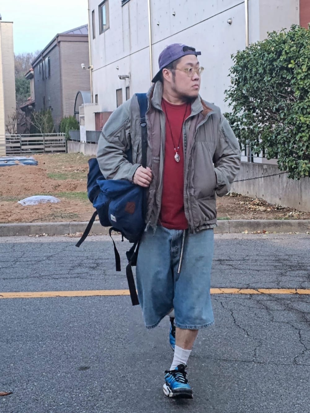 「patagoniaMars、patagonia、PRIMALOFT、USARMY、south2west8」｜「patagoniaのアイテム（マウンテンパーカー、グレー系）」を使った、Herringさん（メンズ・178cm）の春コーディネートの2枚目の写真