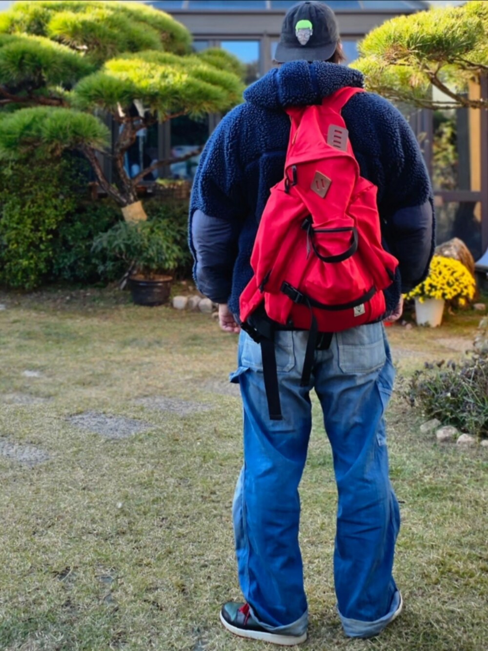 「patagonia、minedenim、NIKE、vintage、korea」｜「RIDING HIGHのアイテム（Tシャツ/カットソー、ブルー系）」を使った、Herringさん（メンズ・178cm）の秋コーディネートの2枚目の写真