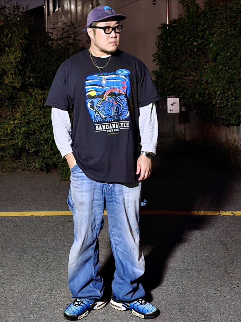 「vintage、patagonia、minedenim、airmaxplus」｜「gorosのアイテム（ネックレス、シルバー系）」を使った、Herringさん（メンズ・178cm）の秋コーディネートの5枚目の写真