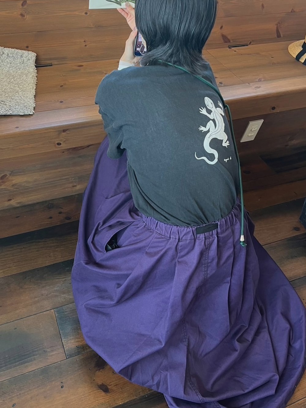 「レース、下駄」｜「goyemonのアイテム（シューズ、その他）」を使った、namuamidabutsuさん（骨格ウェーブ・レディース・163cm）の夏コーディネートの2枚目の写真