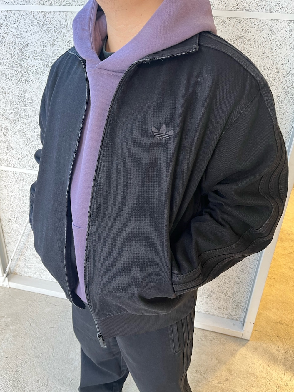 セットアップ アディダス デニム ファイヤーバード トラック