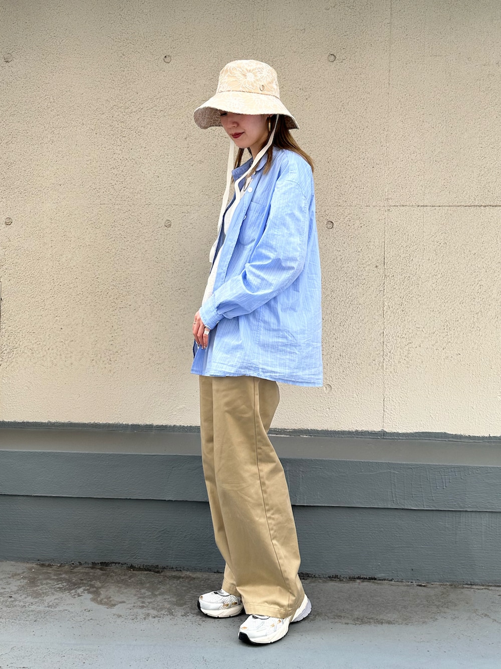 aymqooさんの「Chapeau d' O  Flower EMB Capeline / シャポードオー（Chapeau d' O）」を使ったコーディネートの2枚目の写真