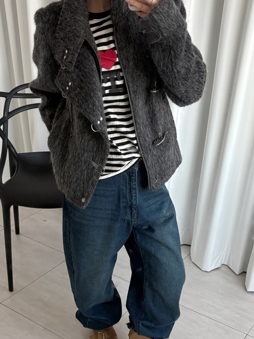 UNISEX】SHAGGY FIREMAN BLOUSONを使った人気ファッション