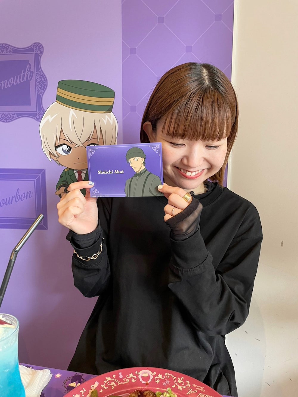「休日スタイル、トレンチコート、ブラックコーデ、きれいめカジュアル、バレエシューズ、テチチ(Te chichi)、ルノンキュール、lugnoncure、アキラノシフク、今日のコスメと服、お出かけコーデ、お出かけコーデ日記」|「LugnoncureのAラインワンピース(ワンピース、ブラック系)」を使った、AKIRAさん(レディース・158cm)の春コーディネートの2枚目の写真