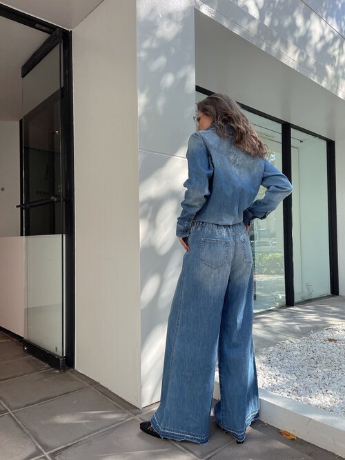 GYDA ♡ デニム セットアップ 大人気完売 GYDA心斎橋OPA 限定 デニムセットアップ ブルー