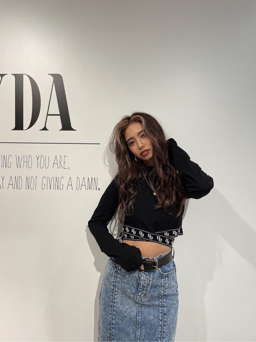 新品タグ付き/GYDA/キルティングデニムセットアップ/ジャケット&スカート haruki(GYDA)｜GYDAのデニムスカートを使ったコーディネート - WEAR