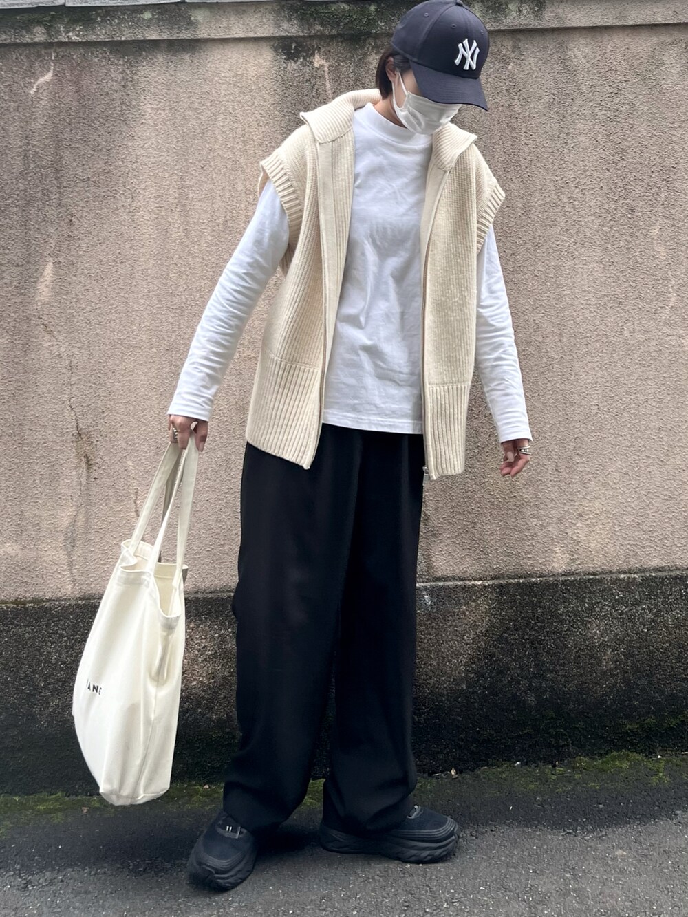 CLANE(クラネ)】ZIP COLLAR KNIT VEST/ジップカラーニットベスト 13106