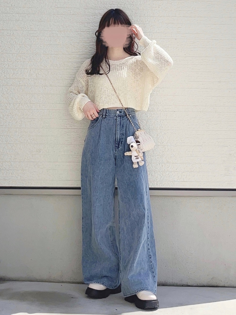 yuririn*さんの「AZATOメッシュニット　190715（Heather）」を使ったコーディネートの2枚目の写真