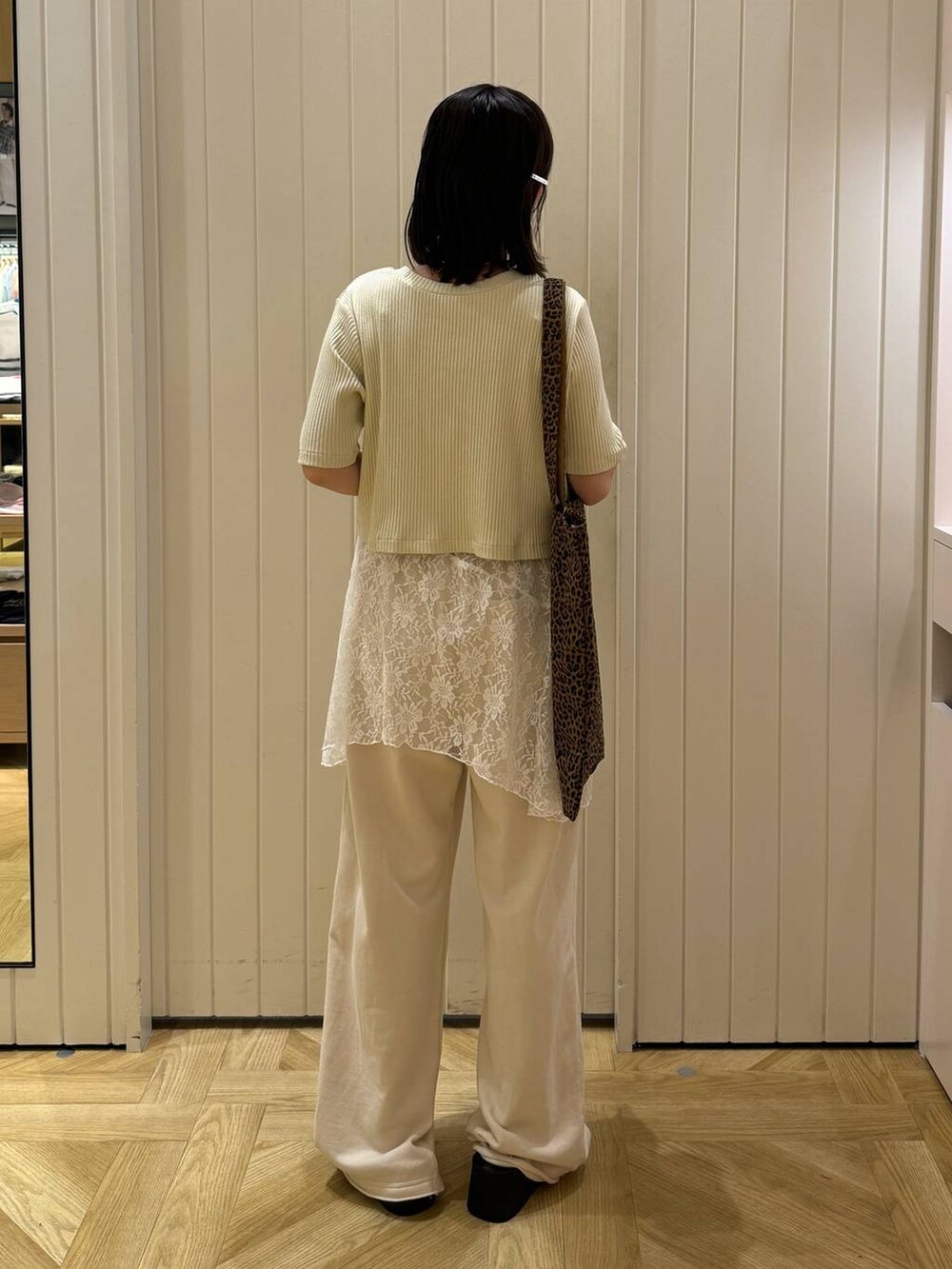 「ベーシック/シンプル、低身長、カジュアル」|「LOWRYS FARMのランダムスターネックレス 249413(ネックレス、シルバー系)」を使った、aiさん(レディース・151cm)の春コーディネートの4枚目の写真