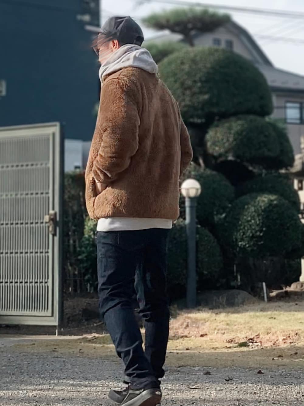 「秋冬コーデ、patagonia、キャップ、UNIQLO、フリース、パーカー、VANS、ZOFF、SUNNTO」｜「patagoniaのアイテム（キャップ、グレー系）」を使った、惣-sou-さん（メンズ・176cm）の秋コーディネートの2枚目の写真