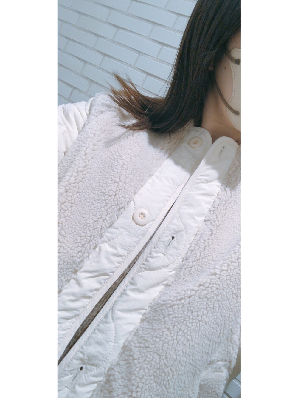 「Amourire、amourirebyyumi、talbyyumi、しまむら購入品、しまパト、しまむら、ZOZOTOWN購入品、淡色女子、淡色コーデ、プチプラファッション、プチプラコーデ」｜「tal. by yumi.のアイテム（パンプス、ホワイト系）」を使った、さやかさん（レディース・161cm）の冬コーディネートの4枚目の写真