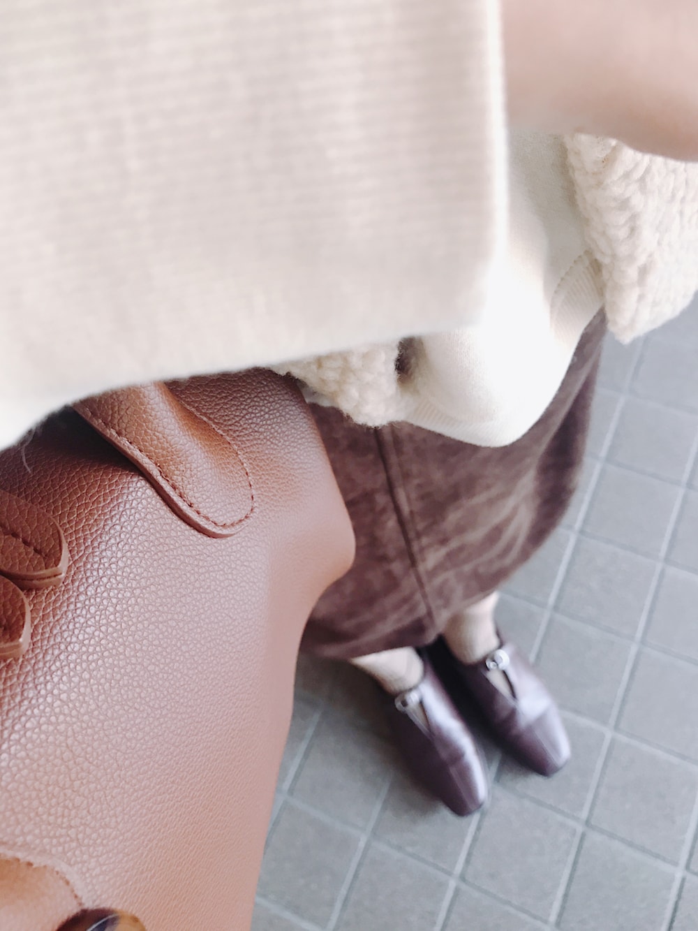 「talbyyumi、LINOLUCE、しまむら購入品、しまパト、しまむら、淡色コーデ、淡色女子、プチプラファッション、プチプラコーデ」｜「tal. by yumi.のアイテム（ハット、ベージュ系）」を使った、さやかさん（レディース・161cm）の秋コーディネートの3枚目の写真