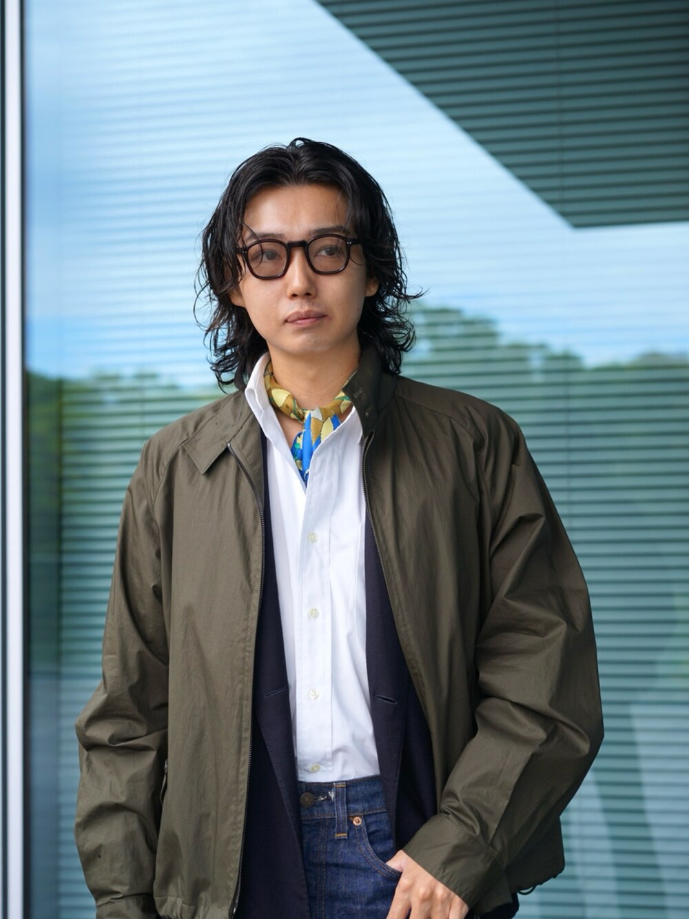 BARACUTA / G4 コットン タイプライター ショートブルゾンを使った人気