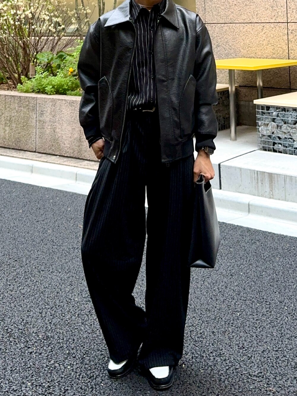 ジャケット・アウター LURAKU Synthetic Leather FurCollarJacket LURAKU（ルラク）の「【LURAKU】Synthetic Leather Fur Collar Jacket
