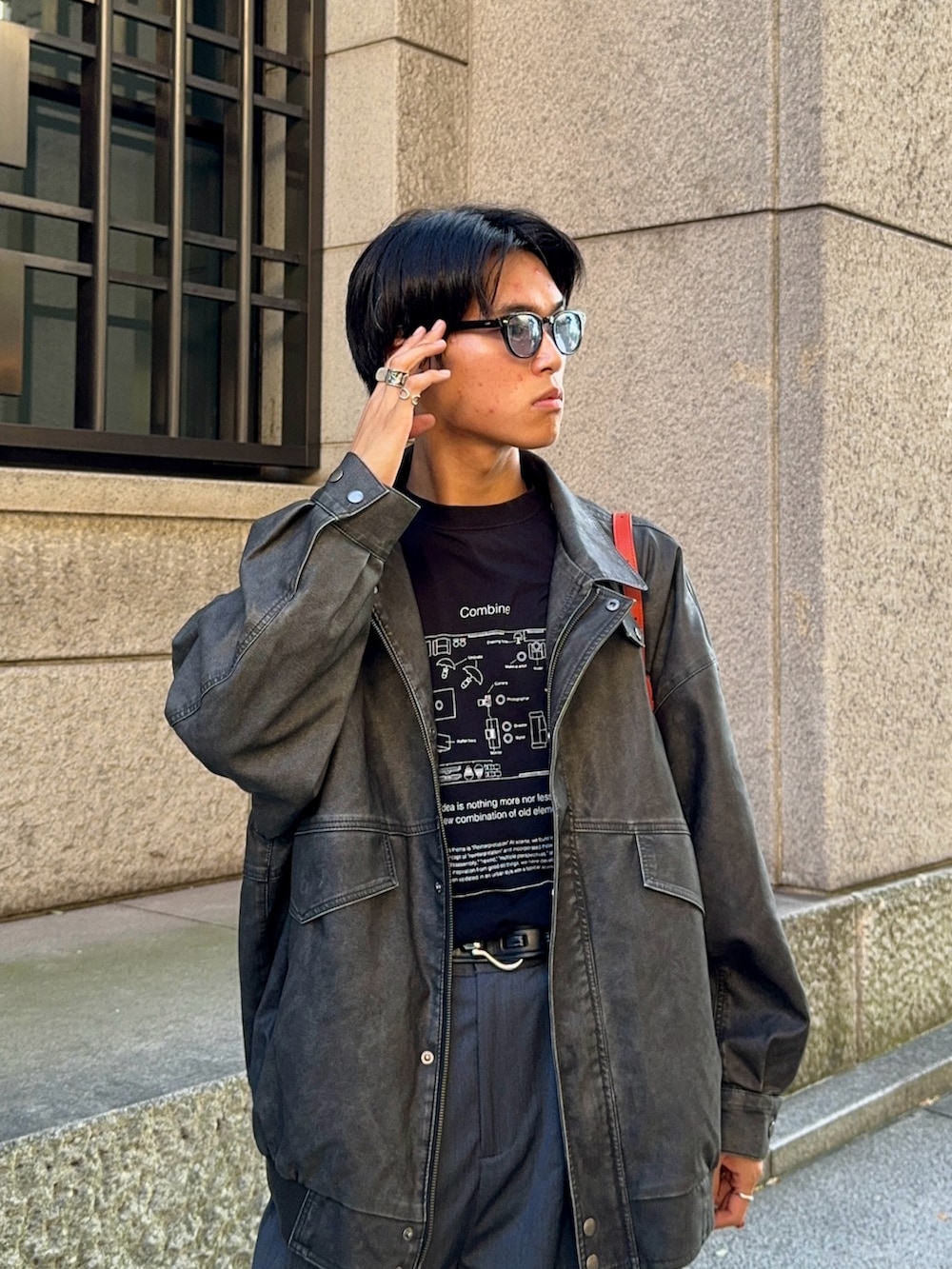 ビンテージアパレル ジャケット＆ブルゾン アウター メンズ Mount Union Purple Raiders FlatBack Rib 1/4Zip Pullover Sweater Black ブルゾン ジャケット メンズ メンズファッション 秋 秋服