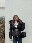 GYDAアウター GYDA ブルゾン アウター GGラメボアBIGブルゾン レディース