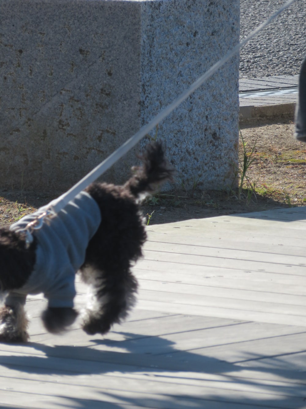 ブラウン系のブーツを着用したメンズの冬コーディネートの3枚目の写真