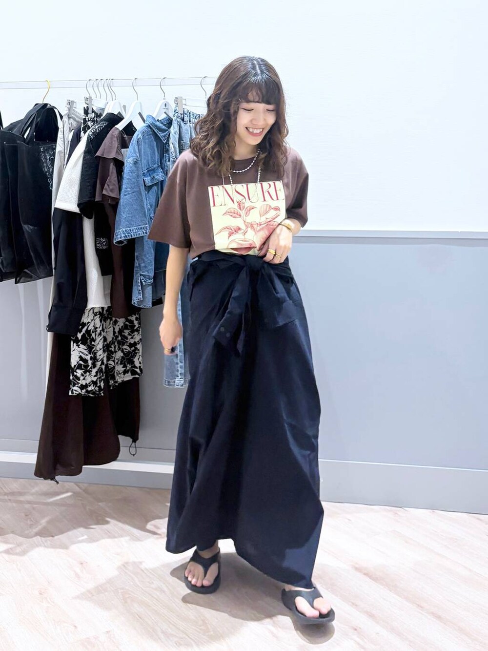 イージーケアシャツワンピース/283768を使った人気ファッション