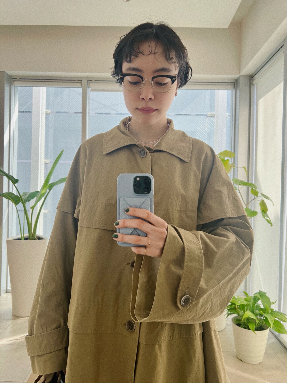 Curensology(カレンソロジー)/<&RC>ワッシャーバンドカラーシャツを Curensology(カレンソロジー)/<&RC>ワッシャーバンドカラーシャツを