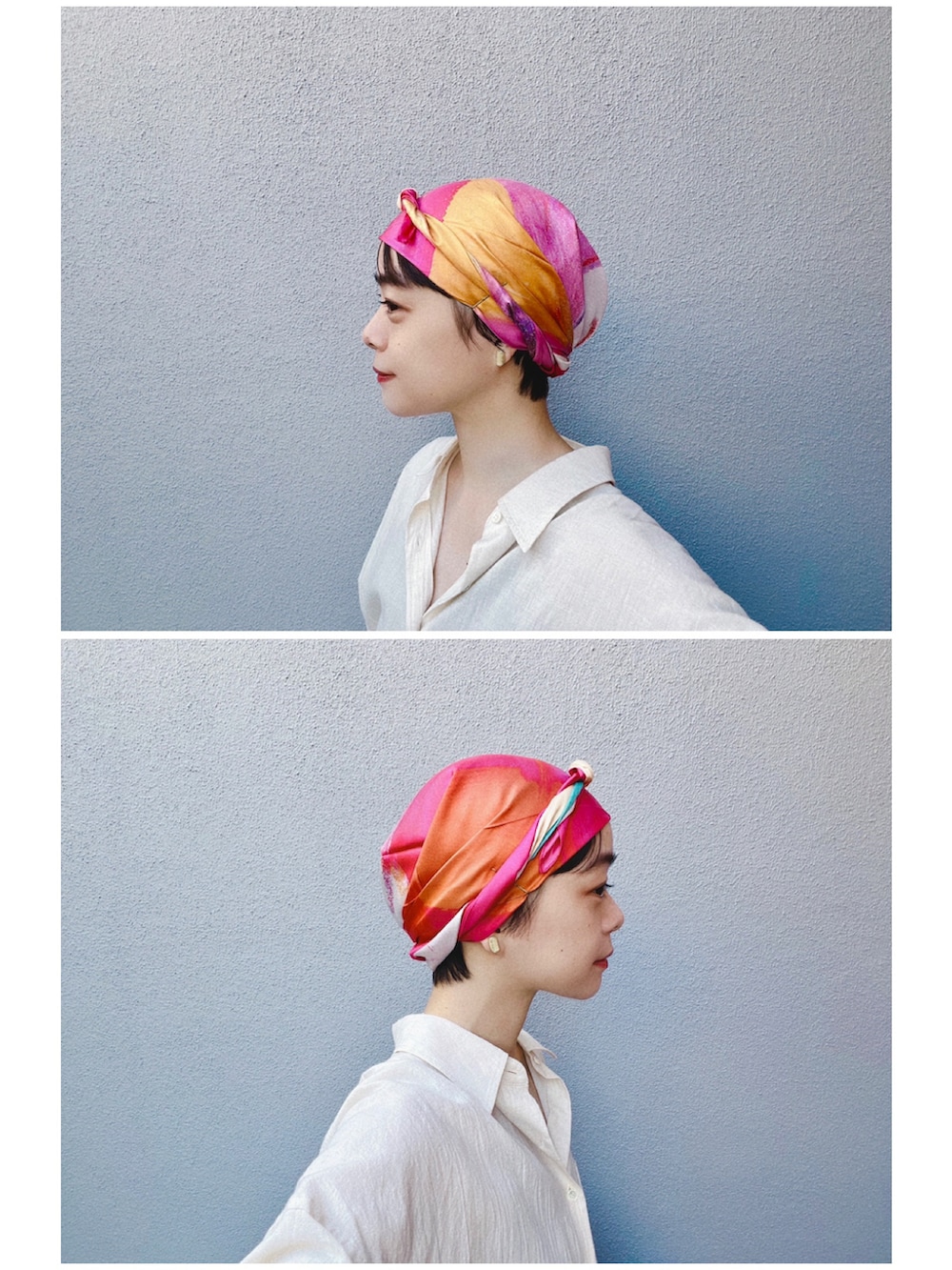 ブラック系のバレエシューズ、ブルー系のデニムパンツ、ベージュ系のシャツ/ブラウスを着用したレディースの秋コーディネートの2枚目の写真