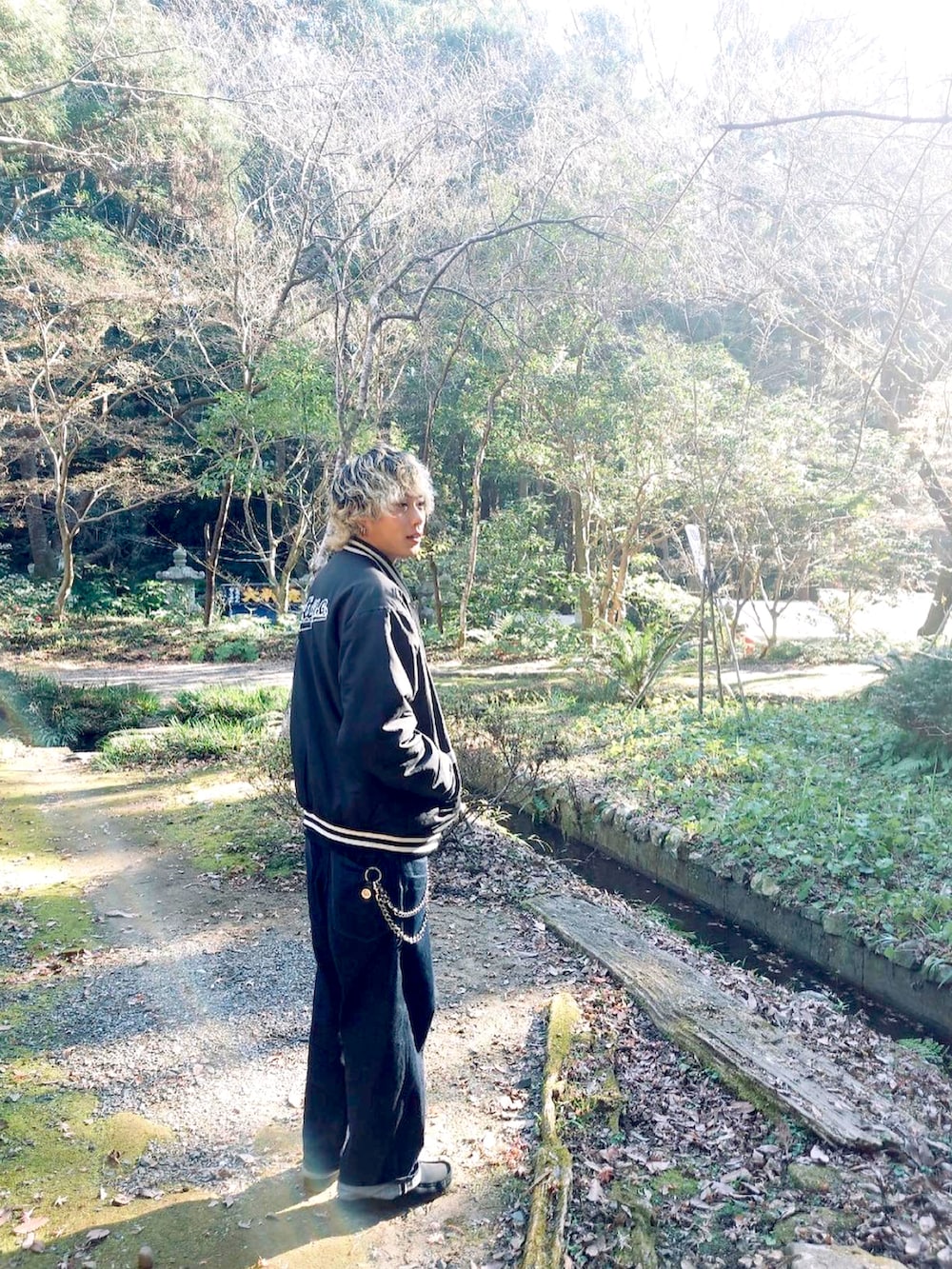 「schottの【WEB LIMITED】Schott/ショット/AWARD JACKET/スタジャン（スタジャン、ブラック系）」を使った、mryshrさん（メンズ・183cm）の冬コーディネートの2枚目の写真
