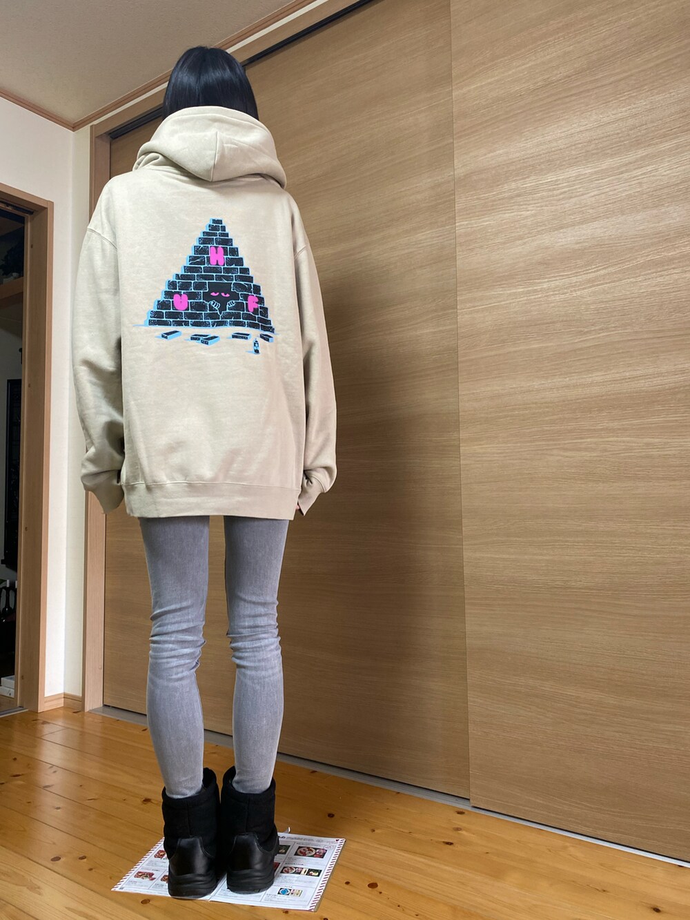 「冬のコーデ、ラフ、防寒」｜「THE NORTH FACEのTHE NORTH FACE/ノース・フェイス バルトロライトジャケット BALTRO LIGHT JACKET/ダウンジャケット パネルダウン ゴアテックス/防水 防風  ND92240（ダウンジャケット/コート、ブラック系）」を使った、as2k328さん（レディース・173cm）の冬コーディネートの3枚目の写真