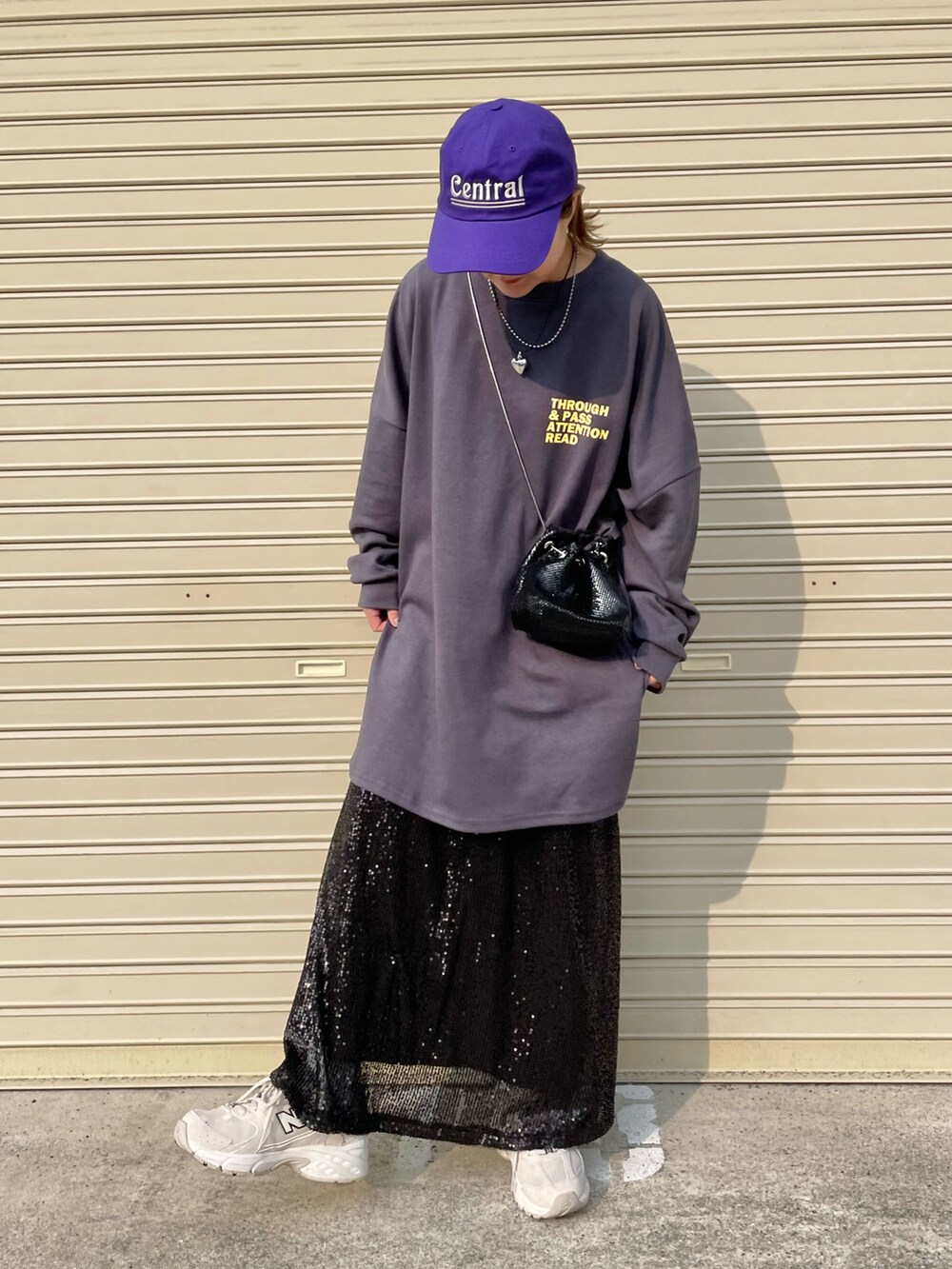 「春のおしゃ見えテクニック」|「recaの前後ロゴゆったりスウェット(スウェット、グレー系)」を使った、きな☆ki_naさん(骨格ストレート・レディース・153cm)の春コーディネートの3枚目の写真