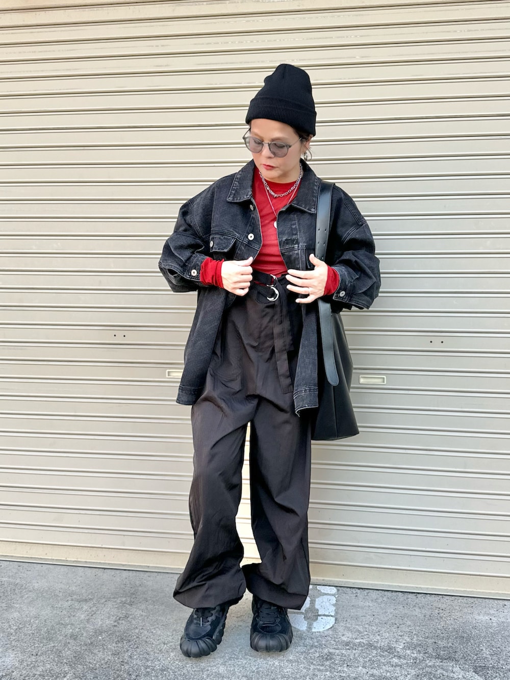 ジャケット・アウター cft over loose denim JK CFT.Over loose denim JK /black