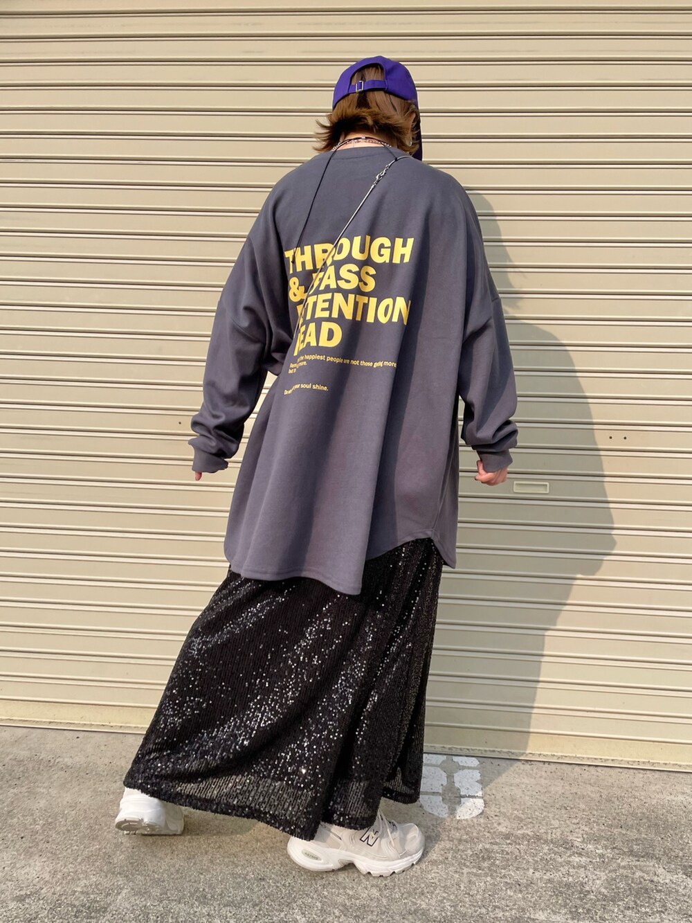 「春のおしゃ見えテクニック」|「recaの前後ロゴゆったりスウェット(スウェット、グレー系)」を使った、きな☆ki_naさん(骨格ストレート・レディース・153cm)の春コーディネートの4枚目の写真