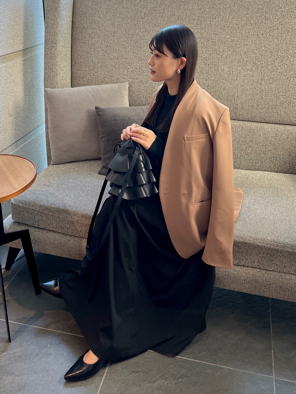tomoka｜Ameriのノーカラージャケットを使ったコーディネート - WEAR