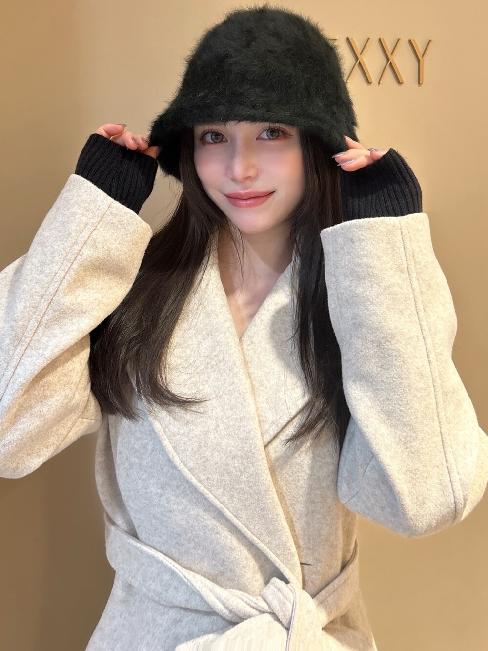 その他の福袋/福箱、ブラック系のハットを着用したレディースの秋コーディネートの4枚目の写真