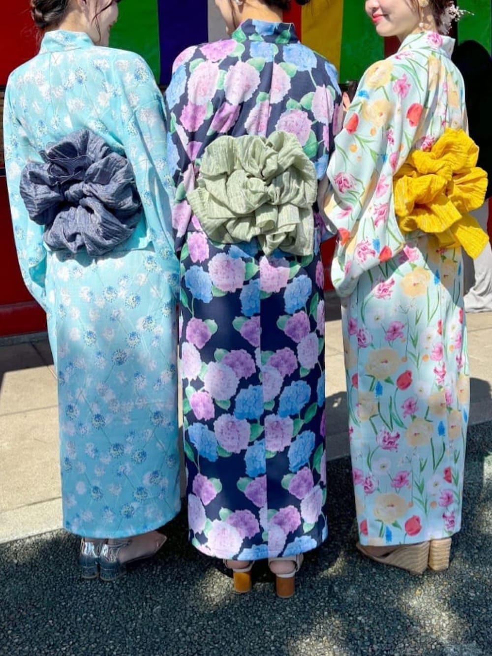 「夏、浴衣、デートコーデ、夏祭り、縁日、兵児帯、浴衣女子、へこ帯、推し活コーデ」｜「natural coutureのラメしわ兵児帯（その他小物、グリーン系）」を使った、airiさん（骨格ストレート・レディース・161cm）の春コーディネートの2枚目の写真