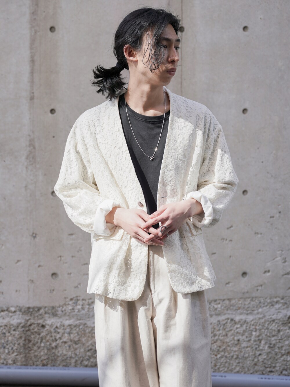 コバシミツキ｜Urigのノーカラージャケットを使ったコーディネート - WEAR