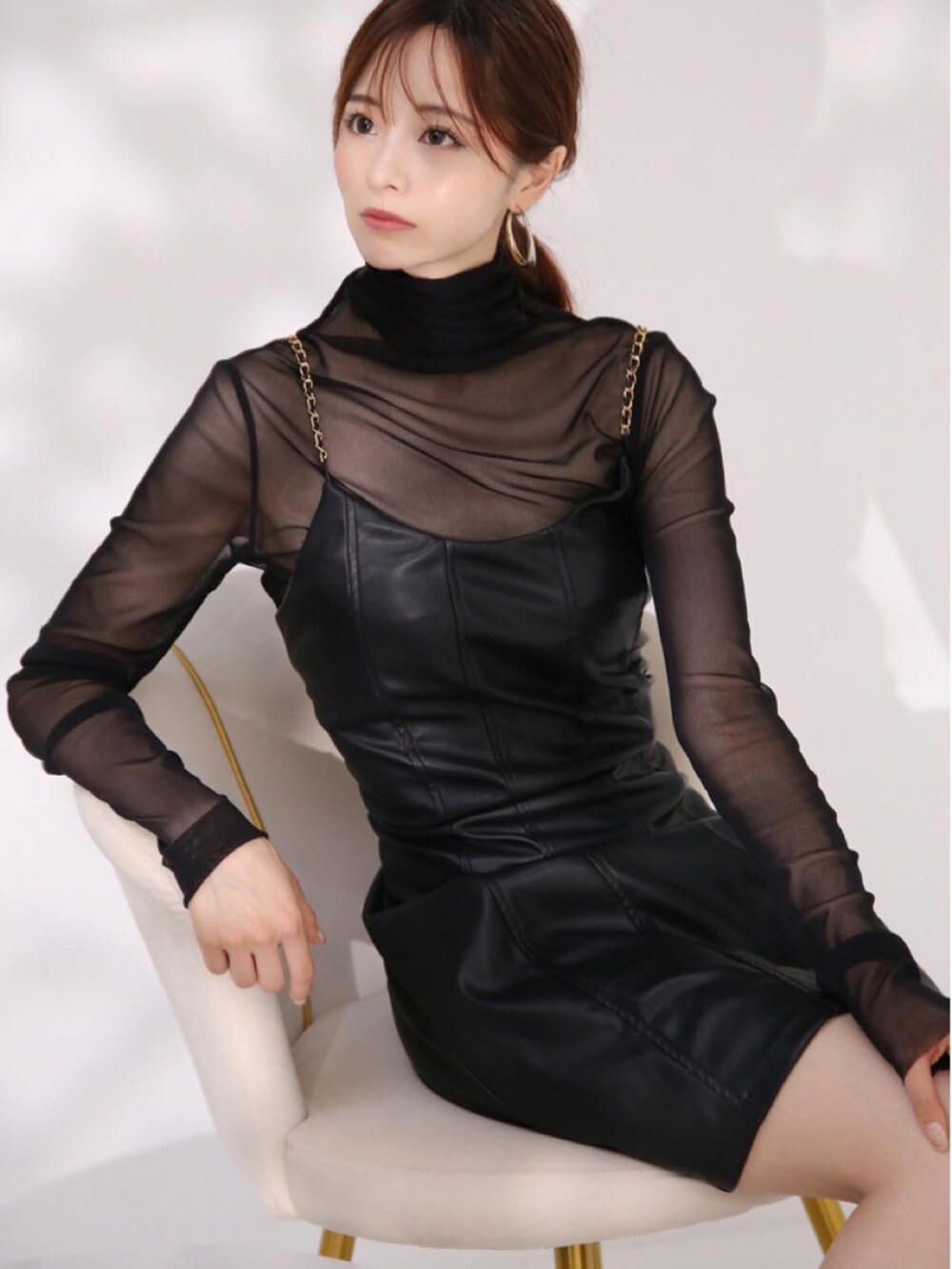 「シンプルコーデ、大人かわいい、お出かけコーデ、お洒落さんとつながりたい、ワンピーススタイル、プチプラコーデ、shein、今日のコーデ、ブラックコーデ」｜「SHEINのアイテム（ワンピース、ブラック系）」を使った、yuuuuu0513さん（レディース・155cm）の夏コーディネートの2枚目の写真
