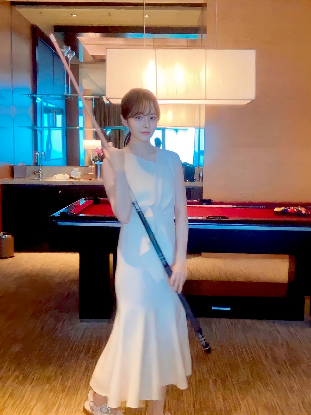 「ほめられ本命コーデ、大人かわいい、シンプルスタイル、休日コーデ、オトナカワイイ、ワンピース、ニットコーデ、春」｜「RESEXXYのアイテム（ワンピース、ベージュ系）」を使った、yuuuuu0513さん（レディース・155cm）の冬コーディネートの2枚目の写真